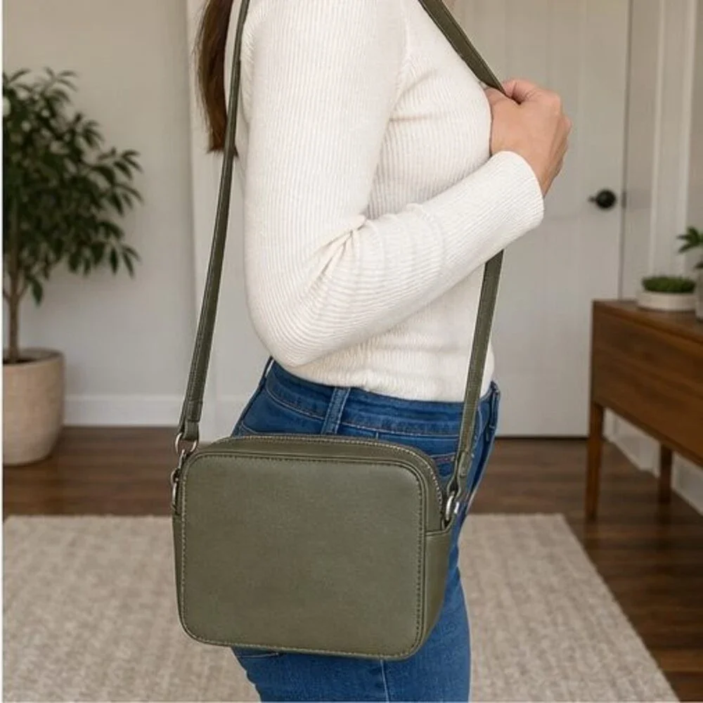 Sage Nylon Crossbody Bag